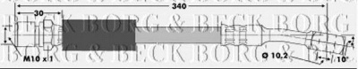 BORG & BECK bbh6354 -  Тормозной шланг